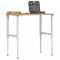 Banc lucru maro 100x60x(71,5-98)cm lemn masiv stejar dreptunghi