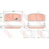 Placute frana Chevrolet Captiva (C100, C140), 06.2006-, Opel Antara, 05.2006-, TRW