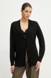 Armani Exchange cardigan din lana femei, culoarea negru, light, XW000122 AF11956