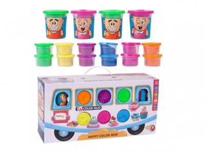 Set plastilina cu forme, 16 elemente, Malplay 109262 foto