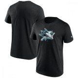 San Jose Sharks tricou de bărbați Chrome Graphic T-Shirt Black - S, Fanatics Branded