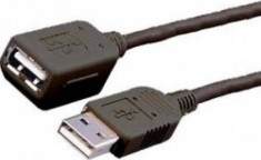 Cablu MediaRange MRCS111 USB-USB M-T 3m Negru foto