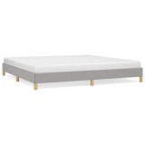Cumpara ieftin Cadru de pat fara saltea, gri deschis, 200x200 cm, textil