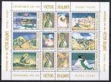Romania 2003, LP.1613 -Centenarul Victor Brauner, bloc de 12, MNH, Nestampilat