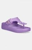 Blauer papuci NOMA femei, culoarea violet, cu toc plat, S5NOMA02