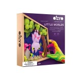 Cumpara ieftin Set creatie Wood &amp; Craft - Little Worlds, 21*21cm - Bat