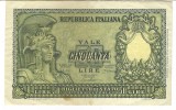 Bancnota 50 lire 1951 - Italia