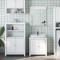 vidaXL Set mobilier baie, 3 piese, &bdquo;BERG&rdquo;, alb, lemn masiv de pin