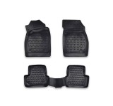 Covorase Auto Tip Tavita Cauciuc PSN Chevrolet Cruze 2008-2016, Set Fata + Spate, Negre, Fixare Clipsuri/Scai