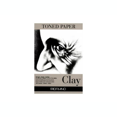 Bloc desen Toned Paper Clay A4 120g 50 file fără spirală Fabriano foto