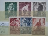 1947- Austria-Rep.Ost.-Mi829-834-c.set-6val.-MH, Nestampilat