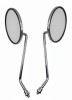 Set 2 Oglinzi Moto Nichelate M8 Universale ATV Scuter Moped Omologate