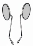 Set 2 Oglinzi Moto Nichelate M8 Universale ATV Scuter Moped Omologate