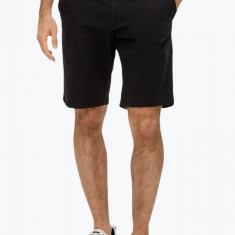 Pantaloni scurti barbati chino Phoenix cu croiala Regular fit si talie medie negru W32, Negru, 32 US