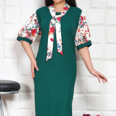 Rochie cu Esarfa Elesabeta Verde - 54Marimea