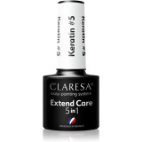 Claresa Extend Care 5 in 1 Keratin baza gel pentru unghii cu efect de nutritiv culoare 5 g