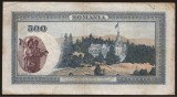 Romania -500 lei 1939 overprint