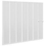 Paravan cada de dus 140x168 cm, 7 panouri pliabil cu suport prosoape