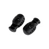 Set 2 opritori pentru elastic sau snur 15 x 27 mm Negru, Crisalida