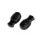 Set 2 opritori pentru elastic sau snur 15 x 27 mm Negru