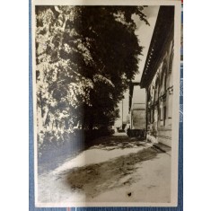 Carte postala - Scoala centrala de fete din Bucuresti: Fatada scoalei dinspre gradina mare