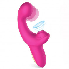 Vibrator Sucking and Wiggling Pink