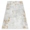 Covor modern DUKE 51378 crem / auriu - Beton, piatră structurat, foarte moale, franjuri, 120x170 cm