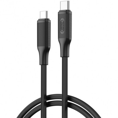 Cablu Date si Incarcare USB-C - USB-C XO Design NB-Q265B, 60W, 1m, Negru foto
