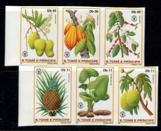 Sao Tome 1981 - Flora, fructe, serie ndt neuzata foto