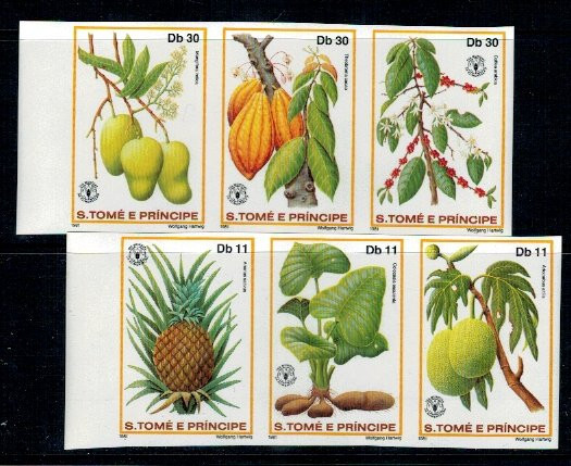 Sao Tome 1981 - Flora, fructe, serie ndt neuzata