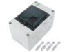 Carcasă Aparatură Modulară IP65 Gri Deschis 4 Module