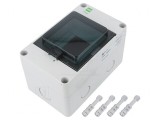 Carcasă Aparatură Modulară IP65 Gri Deschis 4 Module