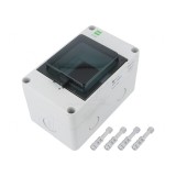Carcasă Aparatură Modulară IP65 Gri Deschis 4 Module