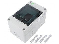 Carcasă Aparatură Modulară IP65 Gri Deschis 4 Module