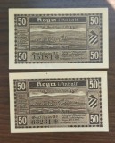 Lot 2 Notgeld Hoym - 50 Pfennig 1921