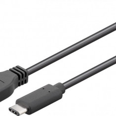 Cablu USB 3.0 A tata - USB-C, 1m, alb, punga, Well