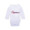 Body alb din bumbac pentru bebelusi personalizat cu poza