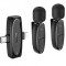 Lavaliera HOCO L15, USB-C / Lightning, Set 2 bucati, Neagra