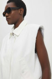 Cumpara ieftin Answear Lab geaca femei, culoarea alb, de tranzitie