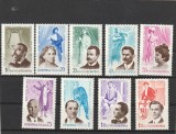 ROMANIA 1964 LP 578 FIGURI DE SEAMA DIN TRECUTUL OPEREI ROMANESTI SERIE MNH