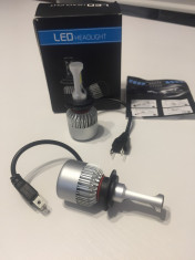 Bec LED pentru far, conector H7, 8.000lm, 6500k, 12V, 2018 foto