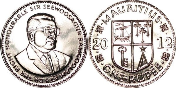Mauritius 2012 - 1 rupee UNC