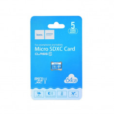 Card Memorie MicroSDXC HOCO, 64Gb, Clasa 10