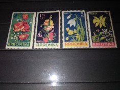 TIMBRE ROMANIA LP 418 1956 FLORI foto