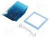 Radiator extrudat, aluminiu, 45mm x 45mm, albastru, Advanced Thermal Solutions - ATS-50450P-C1-R0 foto