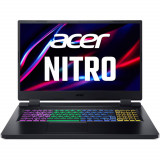 Laptop gaming Acer Nitro 5 AN517-55, 17.3&quot;, Full HD, Intel Core i7-12650H, 16GB DDR5, 1TB SSD, GeForce RTX 4060, No OS, Negru