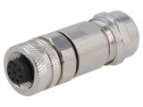 Mufă M12 8-PIN mamă IP67 pe cablu DeviceNet/CANopen