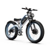 Bicicleta Electrica DUOTTS N26, 1500W, 26&#039;&#039;, 20AH, 150km, Alb/Albastru, 55km/h, Shimano 7 Viteze, Suspensie Fata/Spate