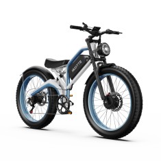 Bicicletă electrică DUOTTS N26 1500W 26&#039;&#039; 20AH, interval de 150 kmAlb-Albastru