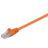 Cablu UTP 0.25m portocaliu patchcord CAT5e 2x RJ45 CCA Goobay